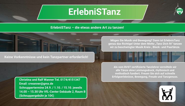 ErlebnisTanz – die etwas andere Art zu tanzen!